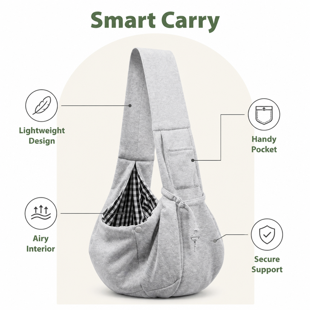 Ortekor Lightweight Cotton Crossbody Sling Carrier