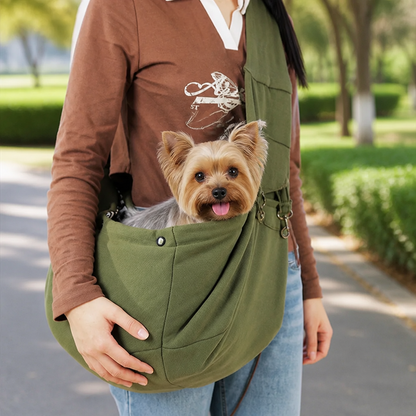 Sac de transport bandoulière pour animaux Ortekor en polyester léger (convient jusqu'à 5,4 kg)