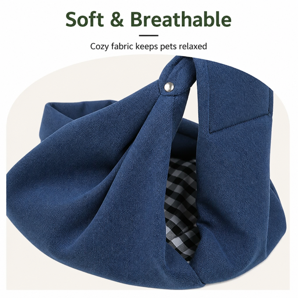 Sac de transport bandoulière pour animaux Ortekor en polyester léger (convient jusqu'à 5,4 kg)