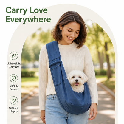 Sac de transport bandoulière pour animaux Ortekor en polyester léger (convient jusqu'à 5,4 kg)