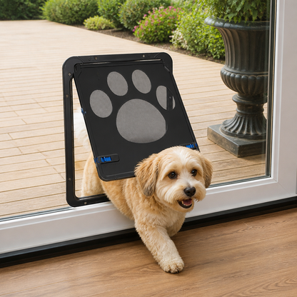 Ortekor Lockable Magnetic Pet Door Flap (8 x 10 In Opening)