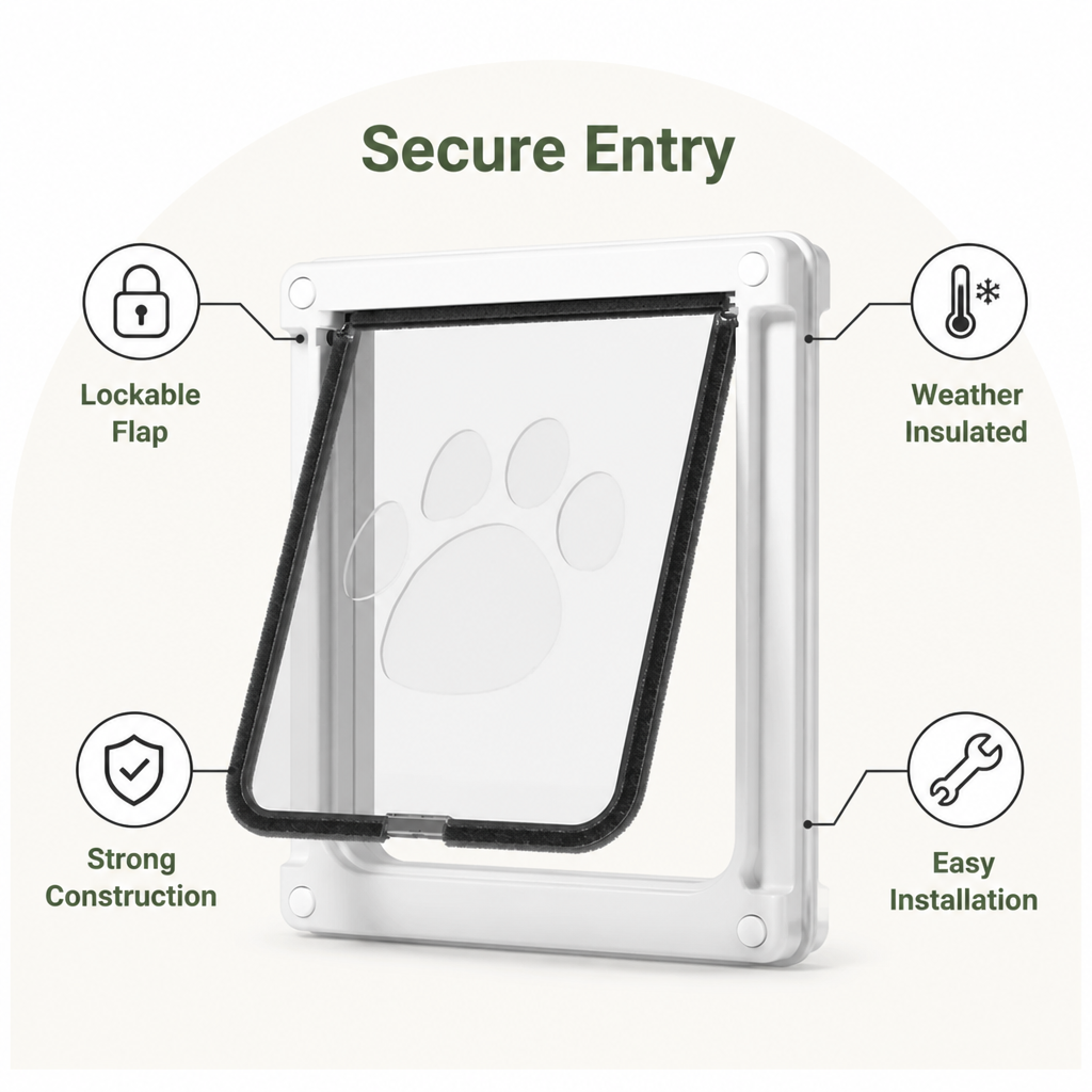 Ortekor Lockable Privacy Flap & Insulated Dog Door