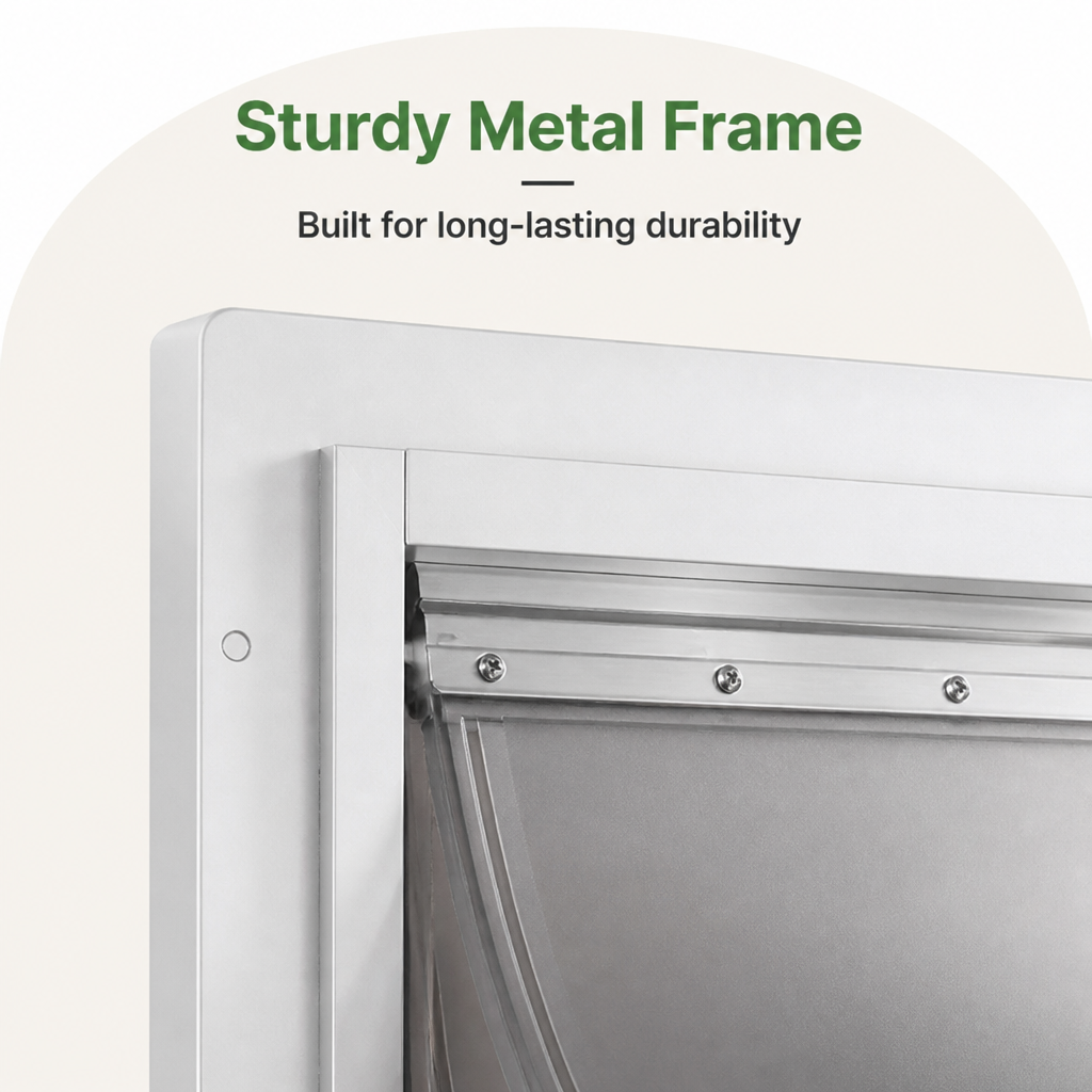 Ortekor Metal Frame Weatherproof & Lockable Pet Door