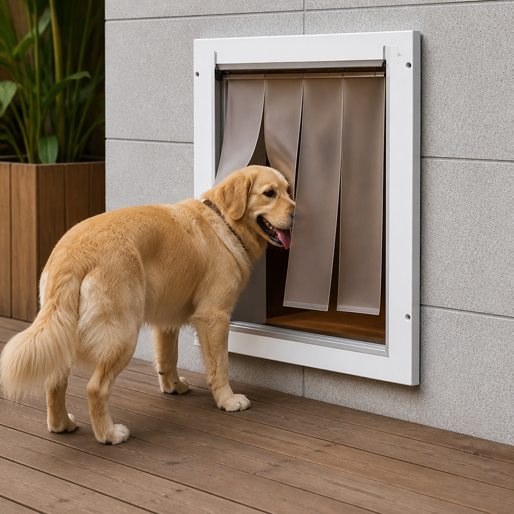 Ortekor Metal Frame Weatherproof & Lockable Pet Door