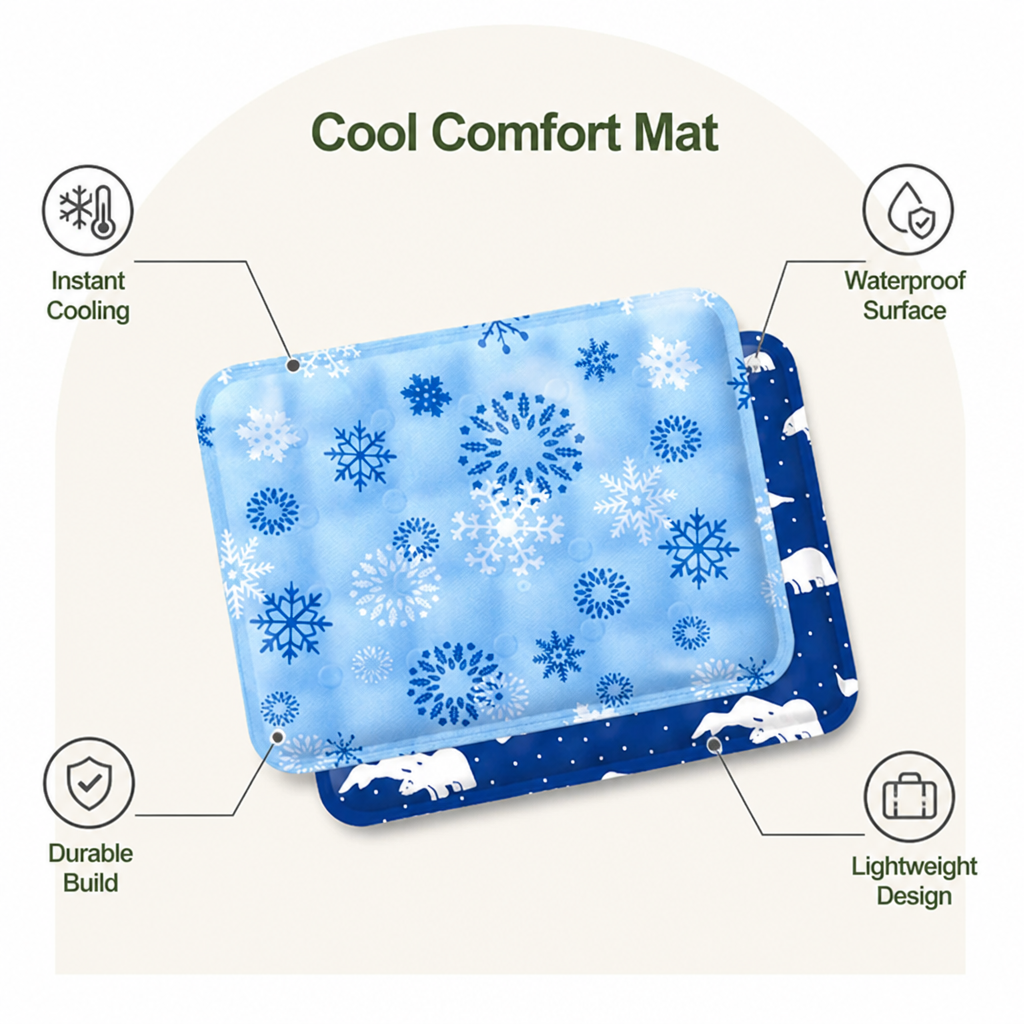 Ortekor Natural Cooling & Portable Pet Mat (Indoor/Outdoor)