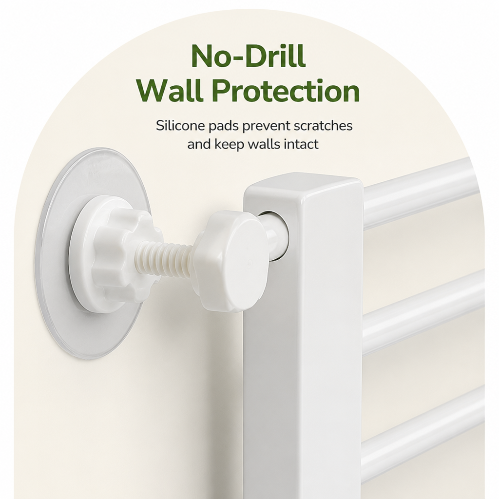 Ortekor No-Drill Retractable Dog Gate (Adjustable Width)
