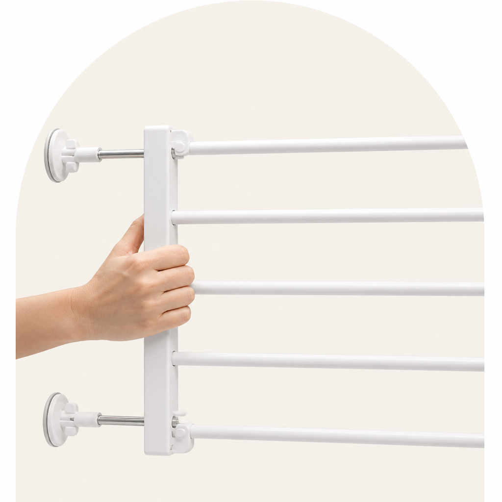 Ortekor No-Drill Retractable Dog Gate (Adjustable Width)