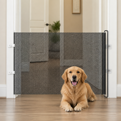 Ortekor No-Drill Retractable & Foldable Safety Gate (Up To 49 In)