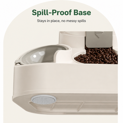 Ortekor Non-Electric Dual-Bin Spill-Proof Feeder & Waterer