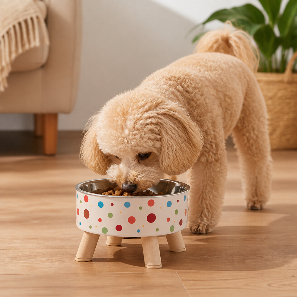 Ortekor Non-Slip & Anti-Tip Pet Bowl (Detachable Dish)