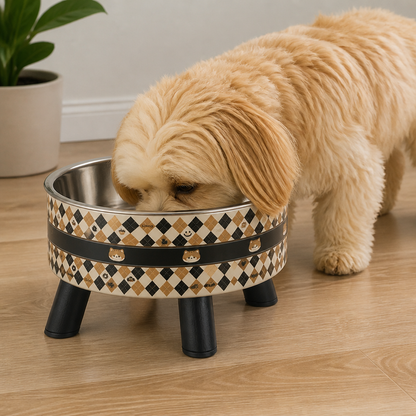 Ortekor Non-Slip & Anti-Tip Pet Bowl (Detachable Dish)