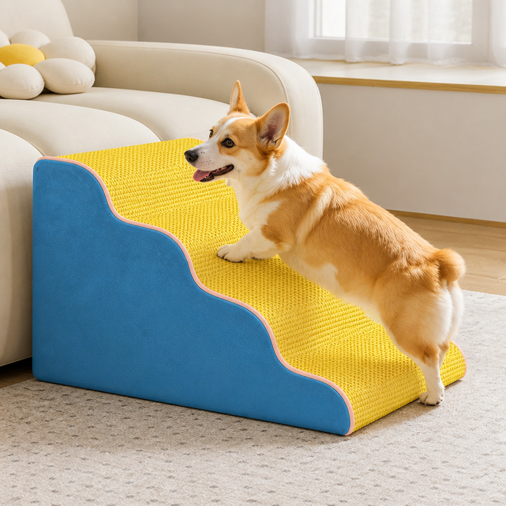 Ortekor Non-Slip Lightweight & Portable Dog Stairs (3-5 Steps)