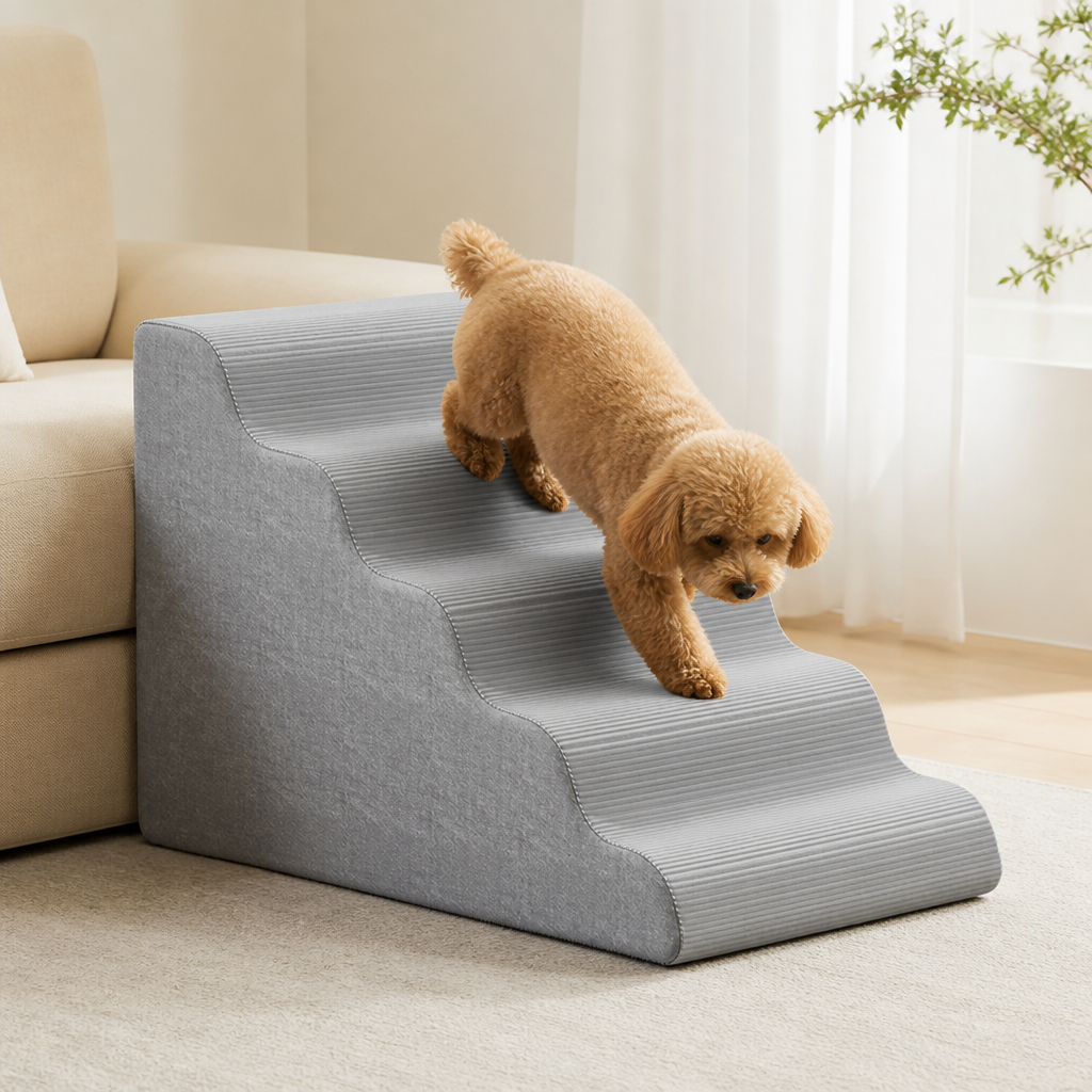 Ortekor Non-Slip Lightweight & Portable Dog Stairs (3-5 Steps)