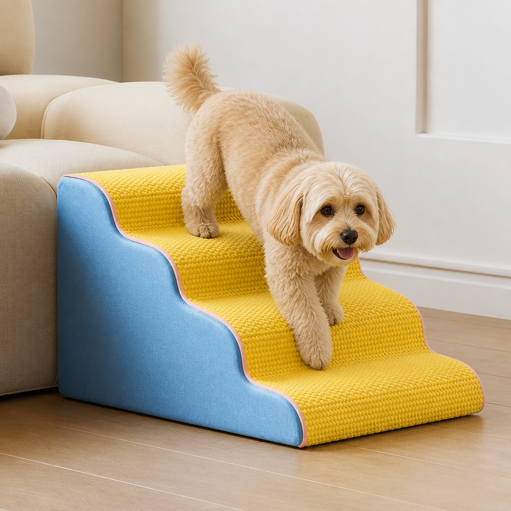 Ortekor Non-Slip Lightweight & Portable Dog Stairs (3-5 Steps)