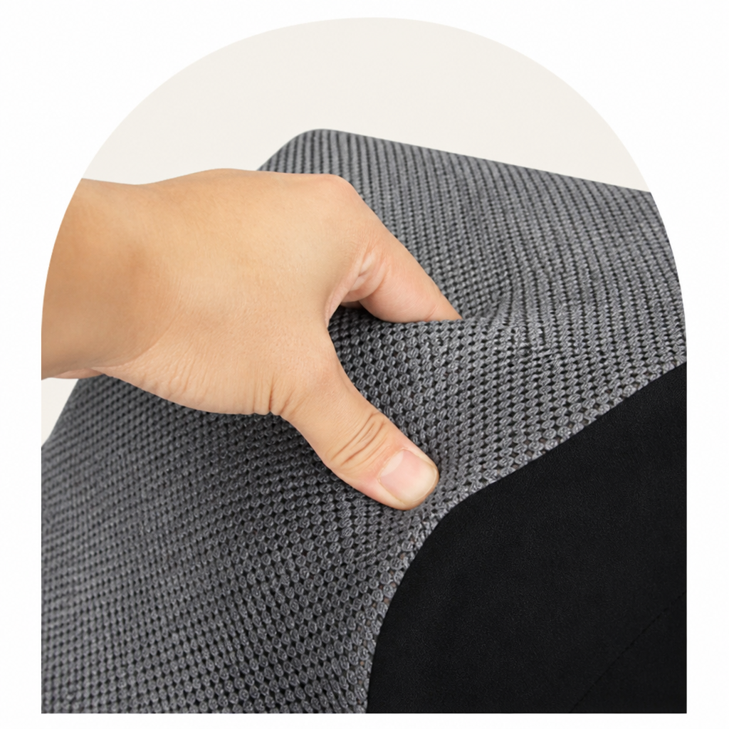 Ortekor Non-Slip Memory Foam Pet Ramp (Foldable, Washable)
