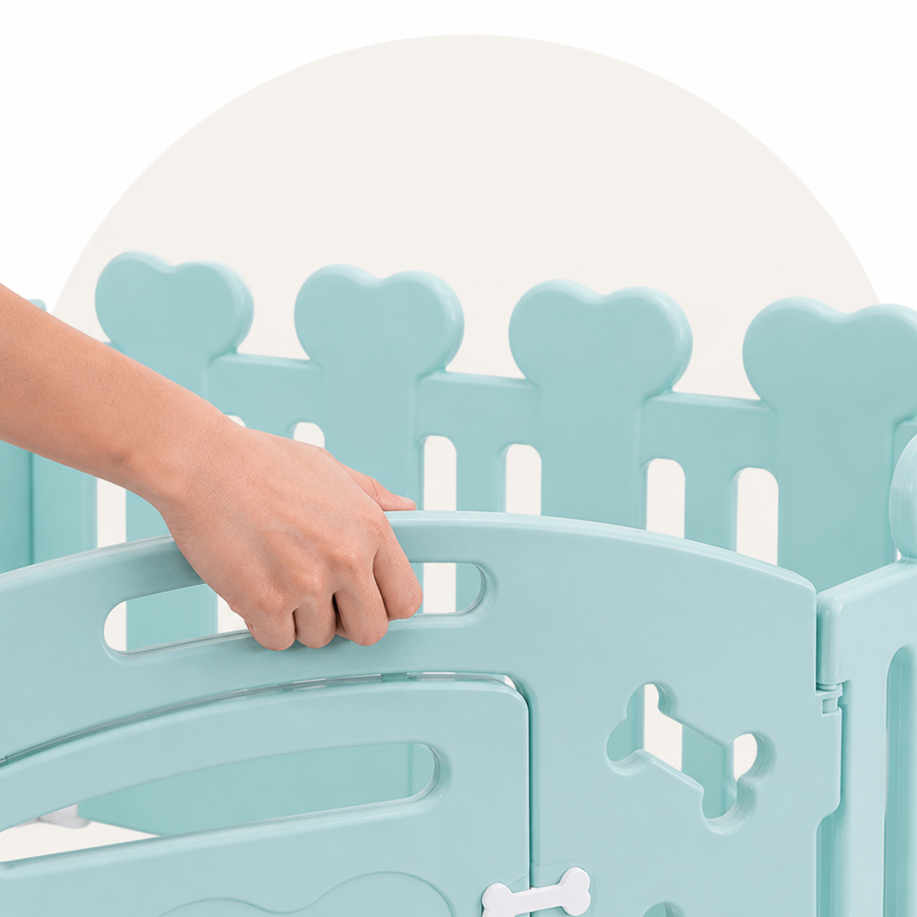 Ortekor Non-Toxic HDPE Lockable Dog Playpen (Foldable)