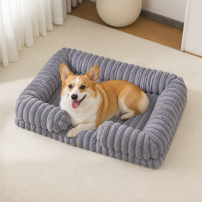 Ortekor Orthopedic Memory Foam Bolster Bed (Waterproof Removable Cover)