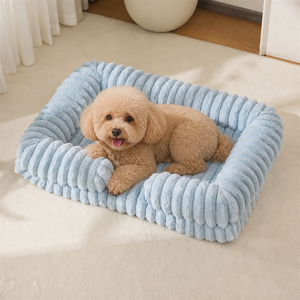 Ortekor Orthopedic Memory Foam Bolster Bed (Waterproof Removable Cover)