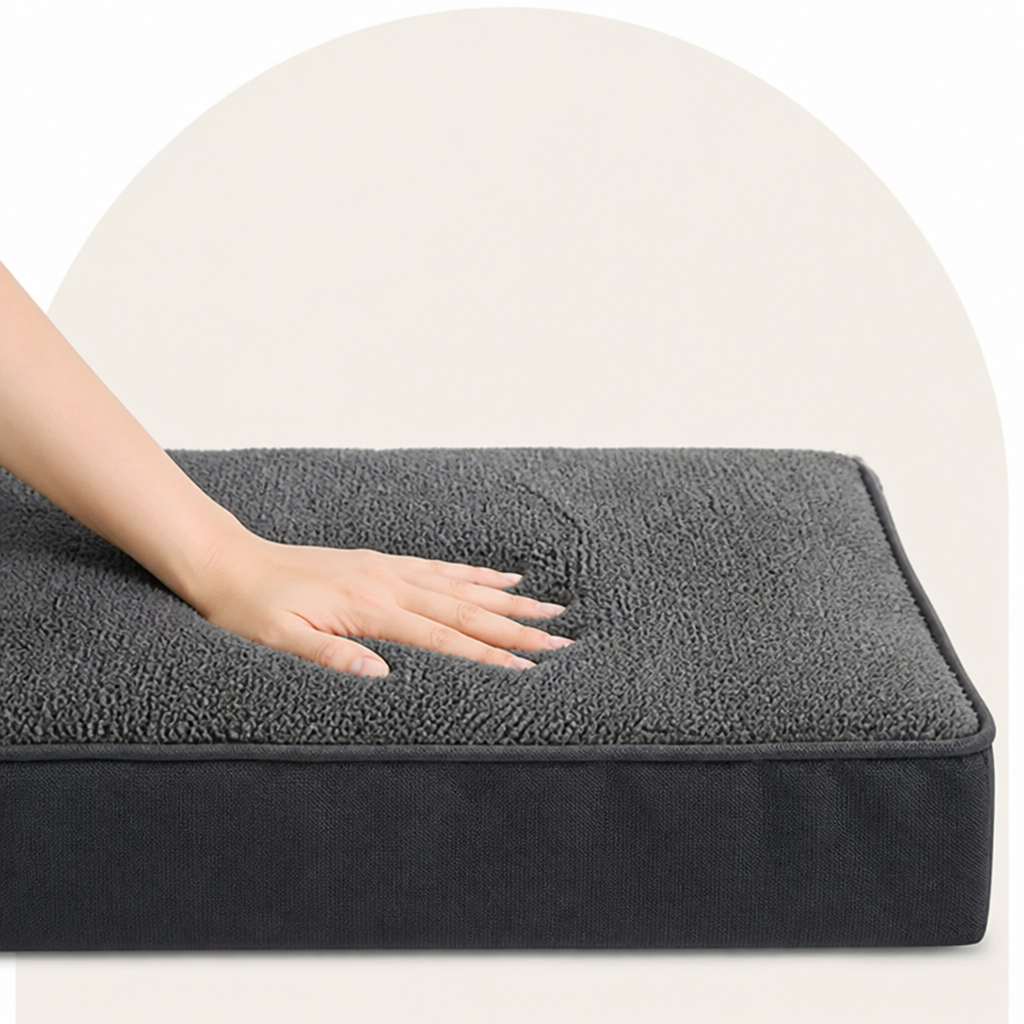 Ortekor Orthopedic Memory Foam Dog Bed (Removable Cover & Waterproof Lining)