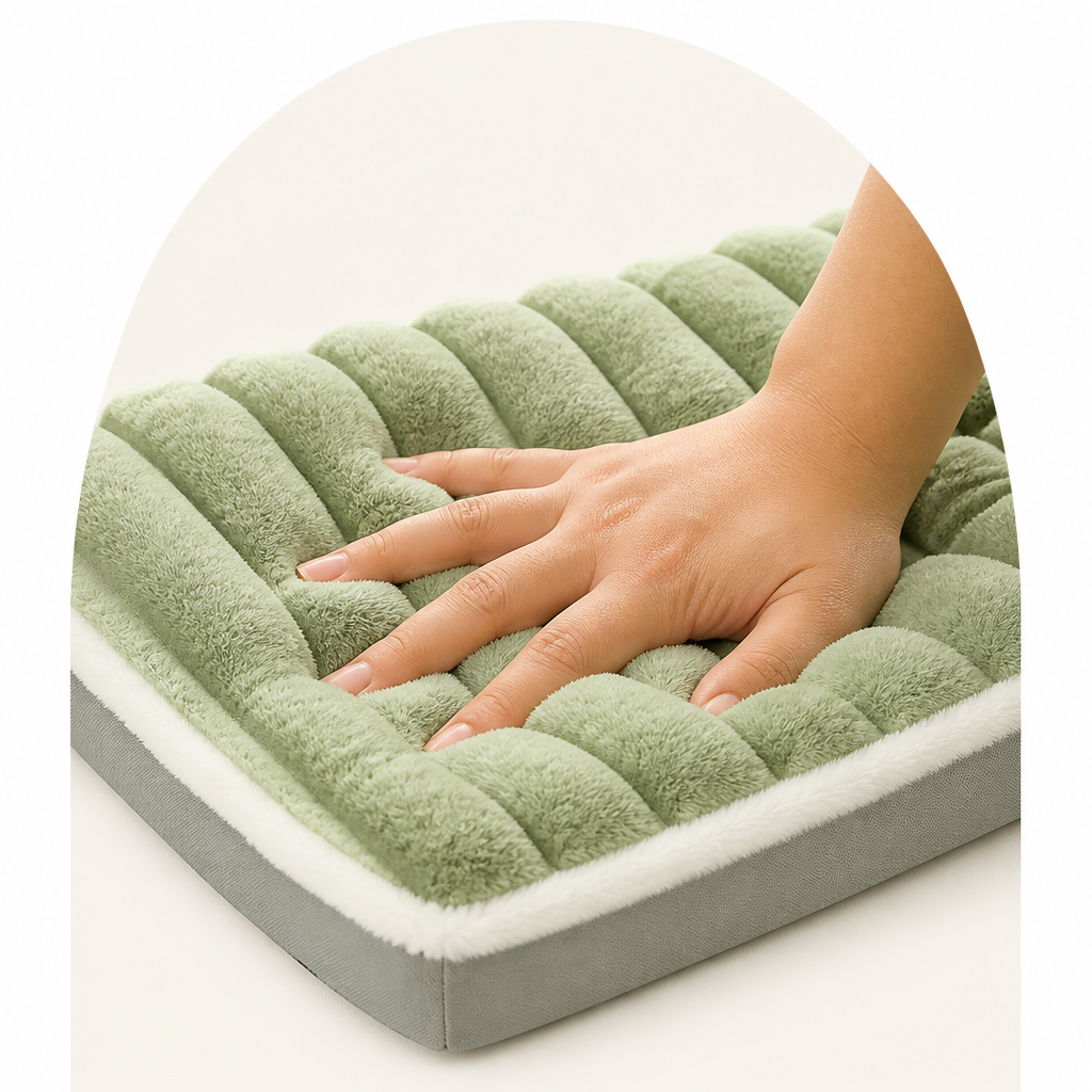 Ortekor Orthopedic Memory Foam Dog Bed (Removable Machine-Washable Cover)