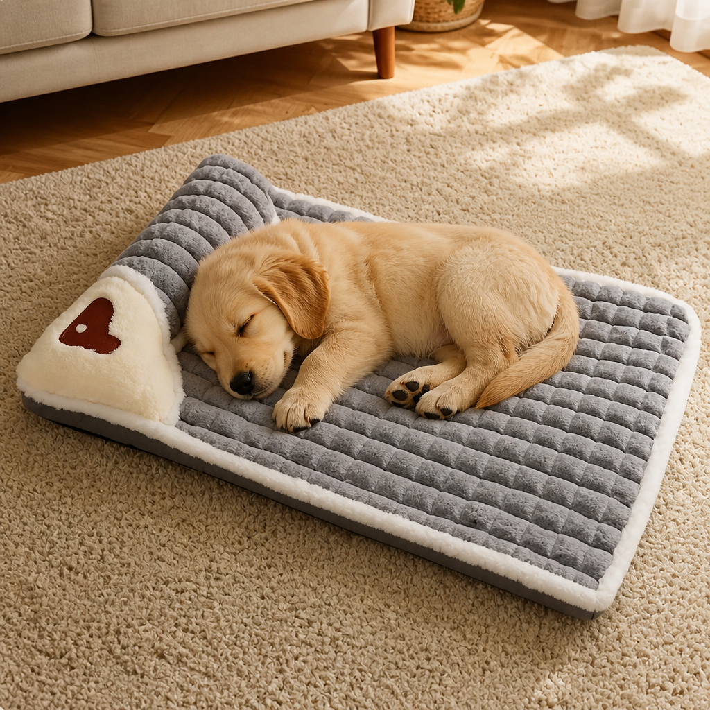 Ortekor Orthopedic Memory Foam Dog Bed (Removable Machine-Washable Cover)