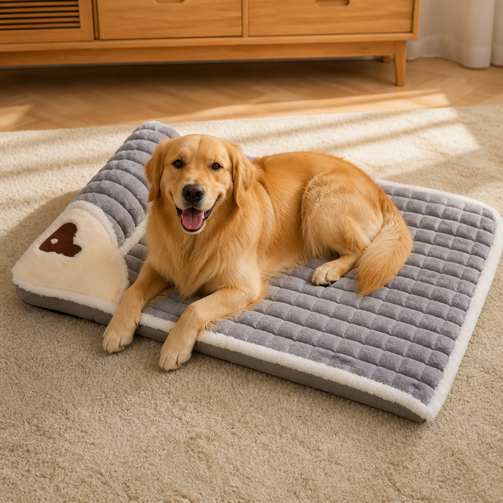 Ortekor Orthopedic Memory Foam Dog Bed (Removable Washable Cover)