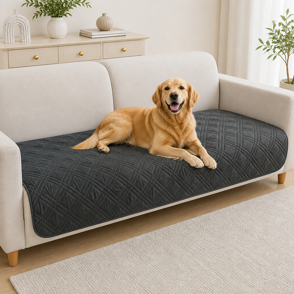 Ortekor Plaid Water-Repellent & Non-Slip Sofa Seat Cover