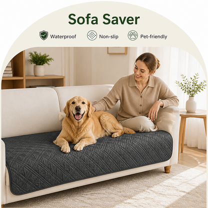 Ortekor Plaid Water-Repellent & Non-Slip Sofa Seat Cover