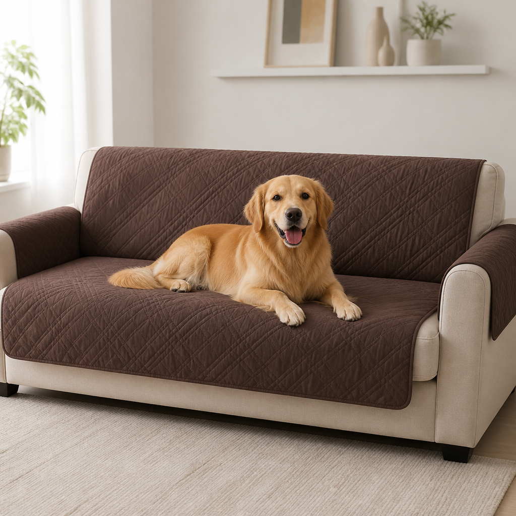 Ortekor Plaid Water-Repellent & Non-Slip Sofa Seat Cover