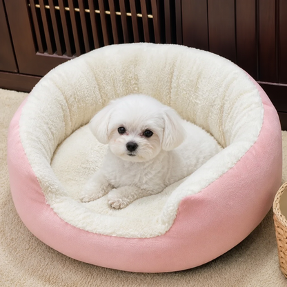 Ortekor Plush Faux Fur Bolster Bed