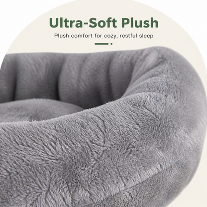 Ortekor Plush & Machine-Washable Round Nest Dog Bed