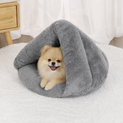 Ortekor Plush & Machine-Washable Round Nest Dog Bed