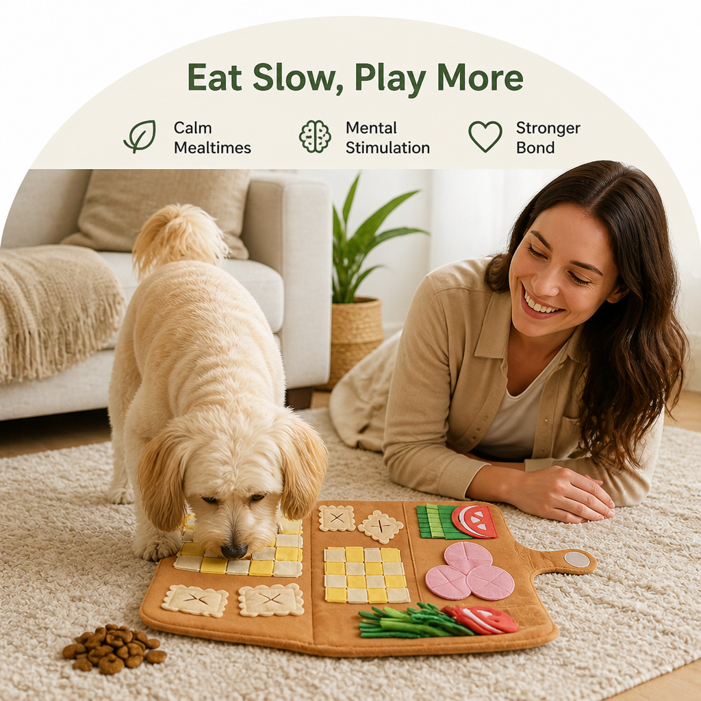 Ortekor Plush Slow-Feed Snuffle Mat (Small Breed)