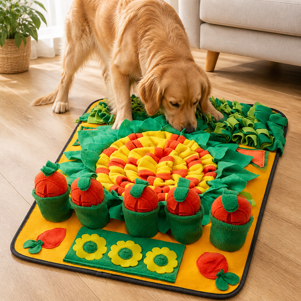 Ortekor Plush Snuffle & Slow-Feeder Mat (27.6 in x 19.7 in)