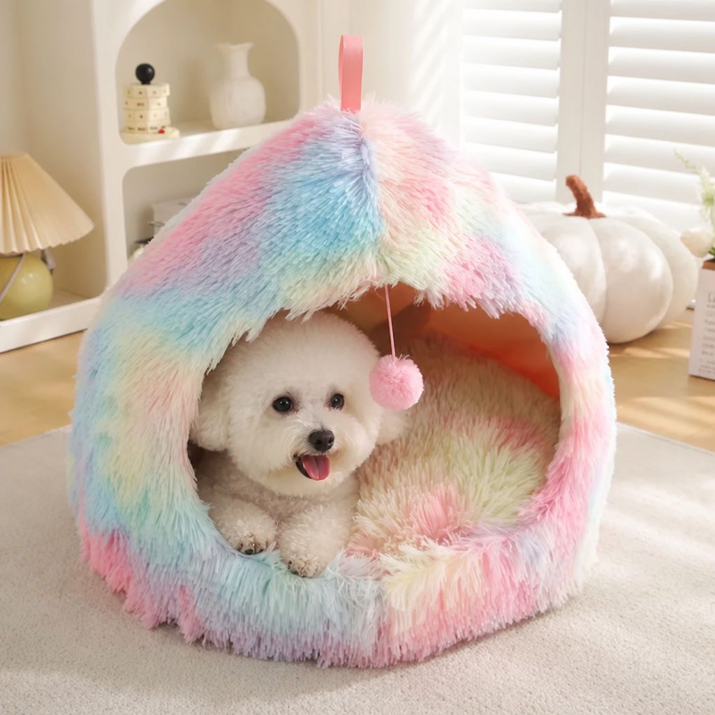 Ortekor Plush Velvet & Non-Slip Dog Bed