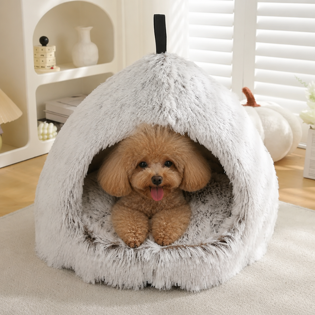 Ortekor Plush Velvet & Non-Slip Dog Bed