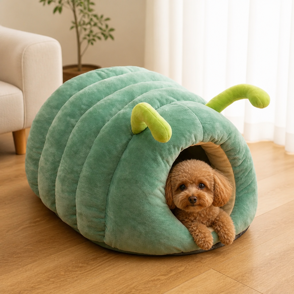 Ortekor Plush & Warm Semi-Enclosed Pet Bed (Indoor)