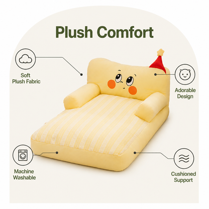 Ortekor Plush & Washable Cartoon Pet Sofa Bed