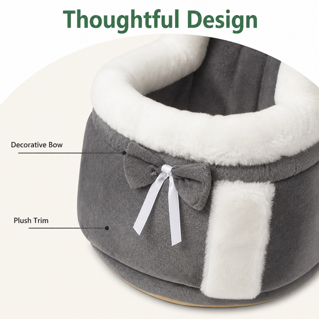 Ortekor Plush Winter-Lined Pet Carrier Backpack