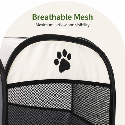 Ortekor Pop-Up & Foldable Mesh Pet Tent (Zippered Doors)
