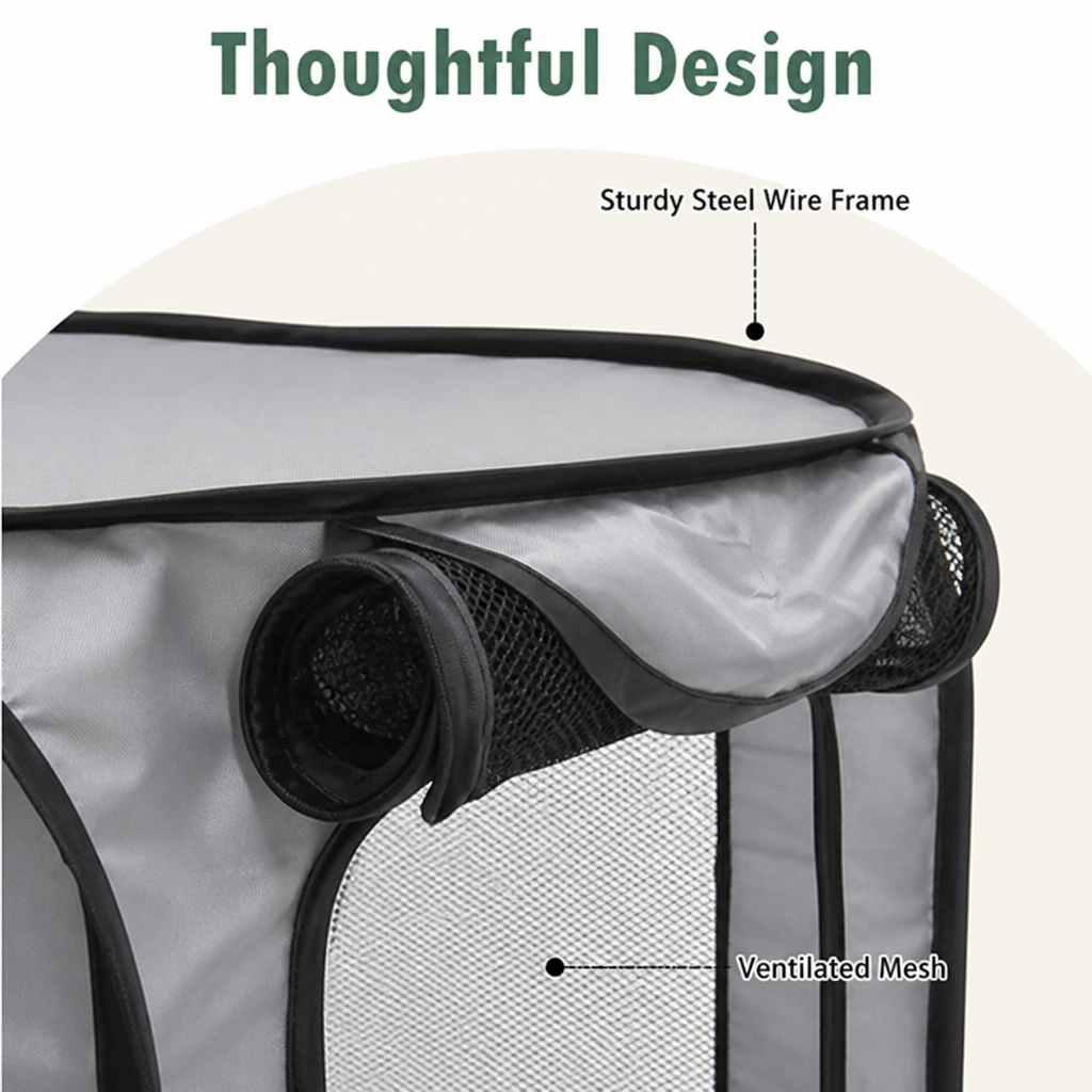Ortekor Pop-Up Foldable Oxford Fabric Travel Crate