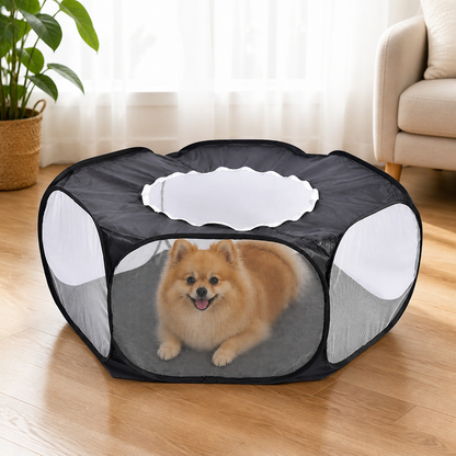 Ortekor Pop-Up Transparent Pet Playpen