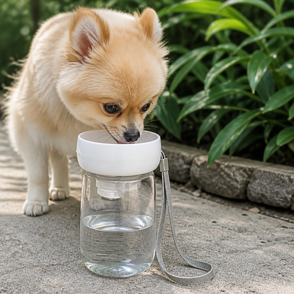 Ortekor Portable Food-Grade Pet Water Bottle (Lanyard)