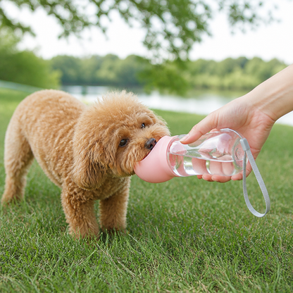 Ortekor Portable Food-Grade Pet Water Bottle (Lanyard)