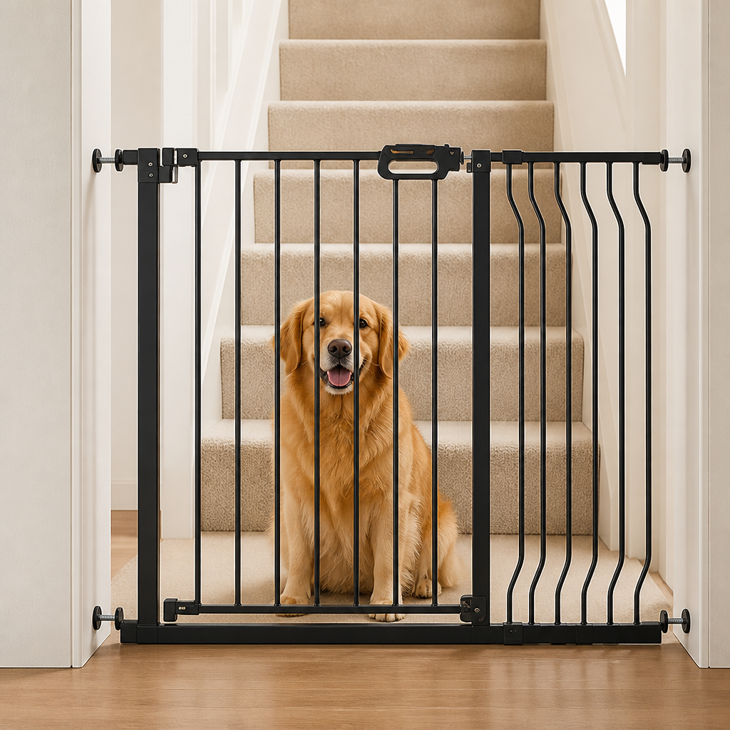 Ortekor Pressure-Mount Auto-Close Steel Baby & Pet Gate