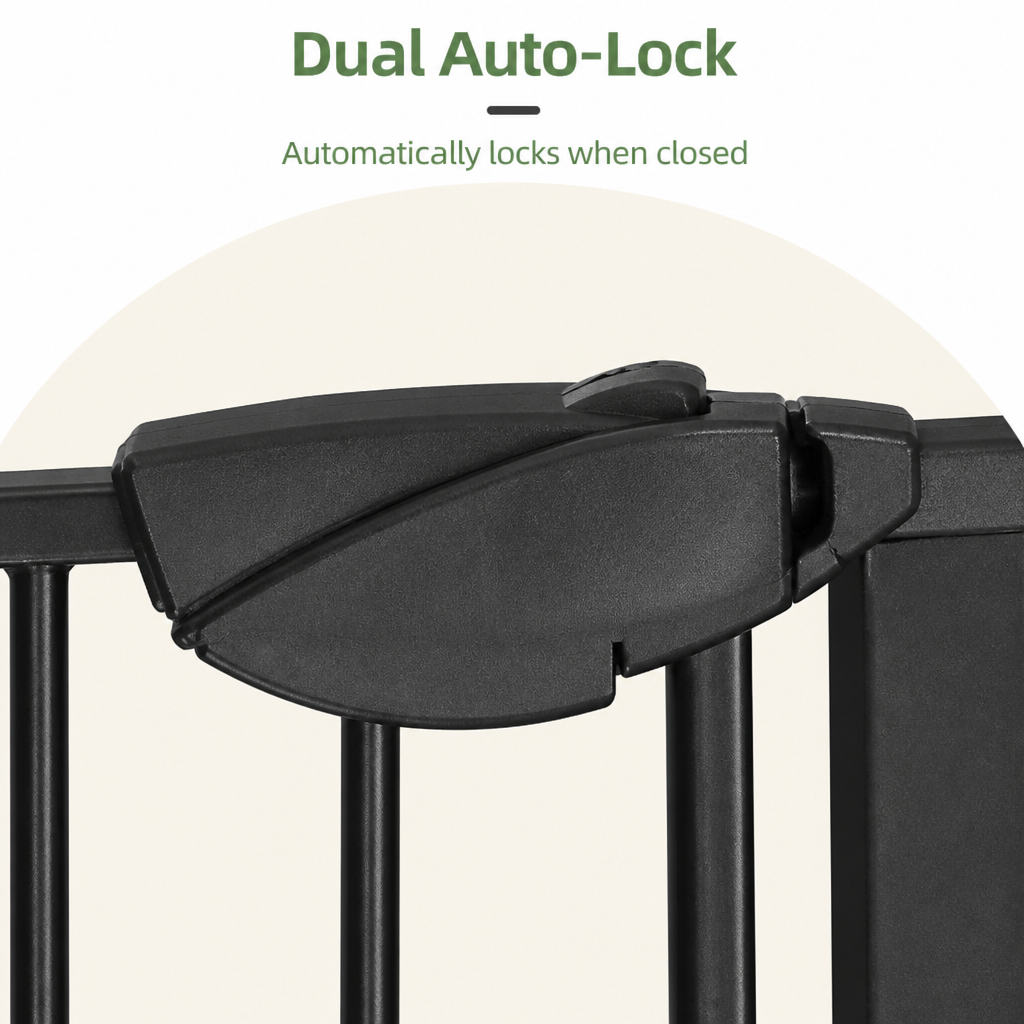 Ortekor Pressure-Mounted Auto-Close & Double Lock Pet Gate
