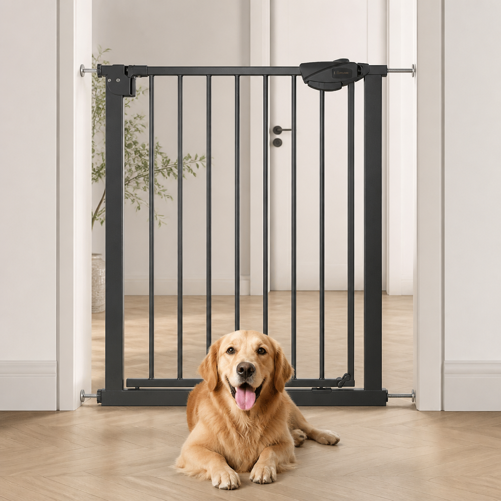 Ortekor Pressure-Mounted Auto-Close & Double Lock Pet Gate