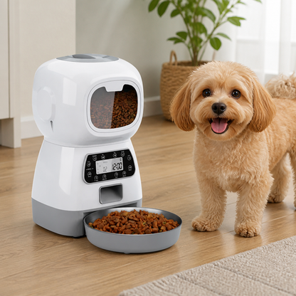 Ortekor Programmable Portion Control & Infrared Anti-Overflow Pet Feeder