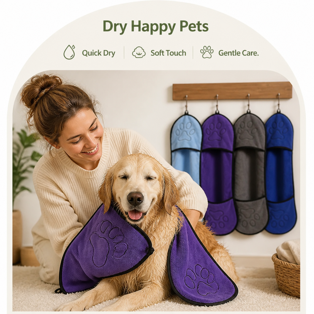 Ortekor Quick-Dry & Absorbent Pet Towel (9 x 25,5 in)