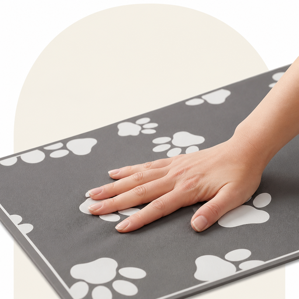 Ortekor Quick-Dry Diatomite & Non-Slip Feeding Mat